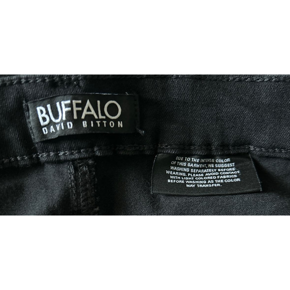 Buffalo David Bitton Womens Black Straight Leg Stretch Jeans Waist is 22 XXXL - Picture 6 of 7
